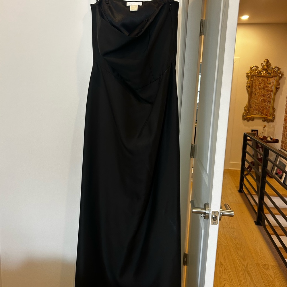 Ann Taylor Black Strapless Evening Gown